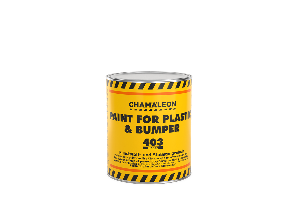 CHAMAELEON Krāsa bamperiem un plastmasai, Melna, 1 L