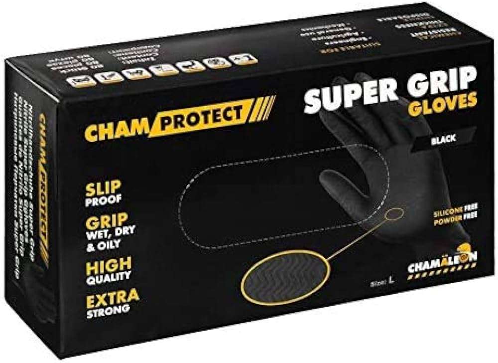 CHAMAELEON Super Grip Nitrila cimdi, dažādi izmēri
