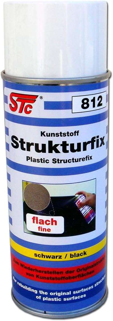 STC Plastmasas struktūrkrāsa, melna, 400 ml
