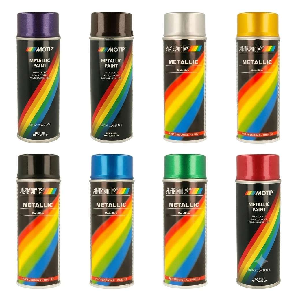 MOTIP Metālikas efekta krāsa aerosolā - dažādi toņi