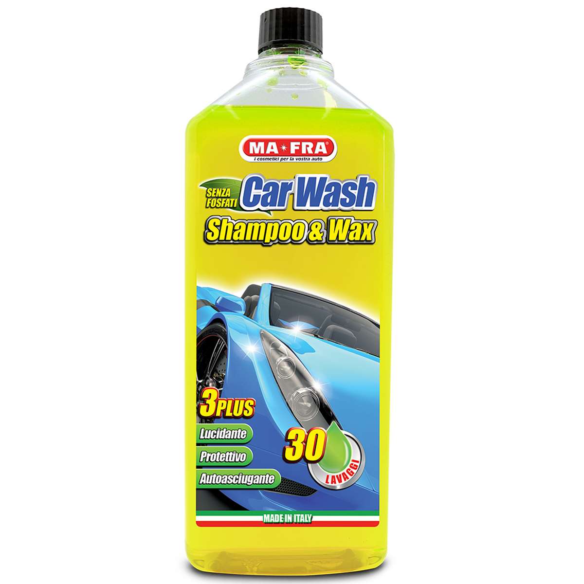CAR WASH SHAMPOO&WAX 1000ml Autošampūns ar vaska piedevu