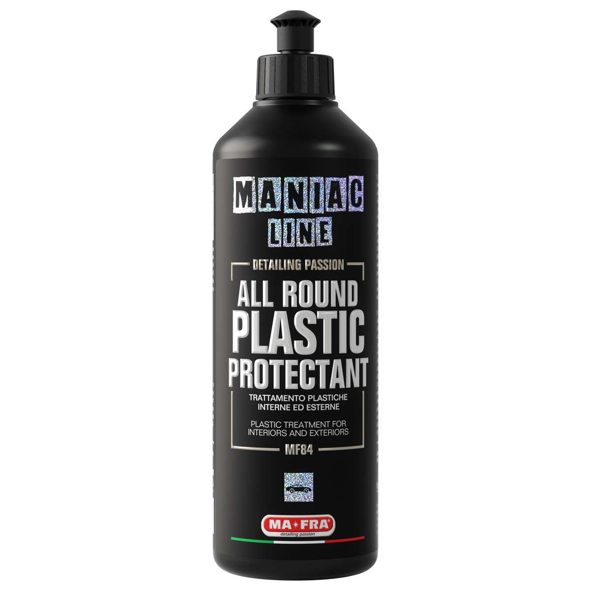 MANIAC LINE ALL ROUND PLASTIC PROTECTANT Universāls plastmasas aizsarglīdzeklis ar UV filtru (500ml)