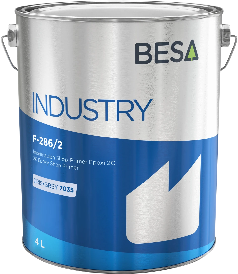 BESA F-286/2 Industriālā Epoksīda grunts (RAL 7035) 4L