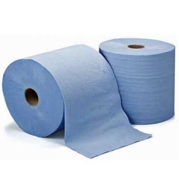 Industriālais papīrs CLEAN 350m, 2-slāņi, Zils